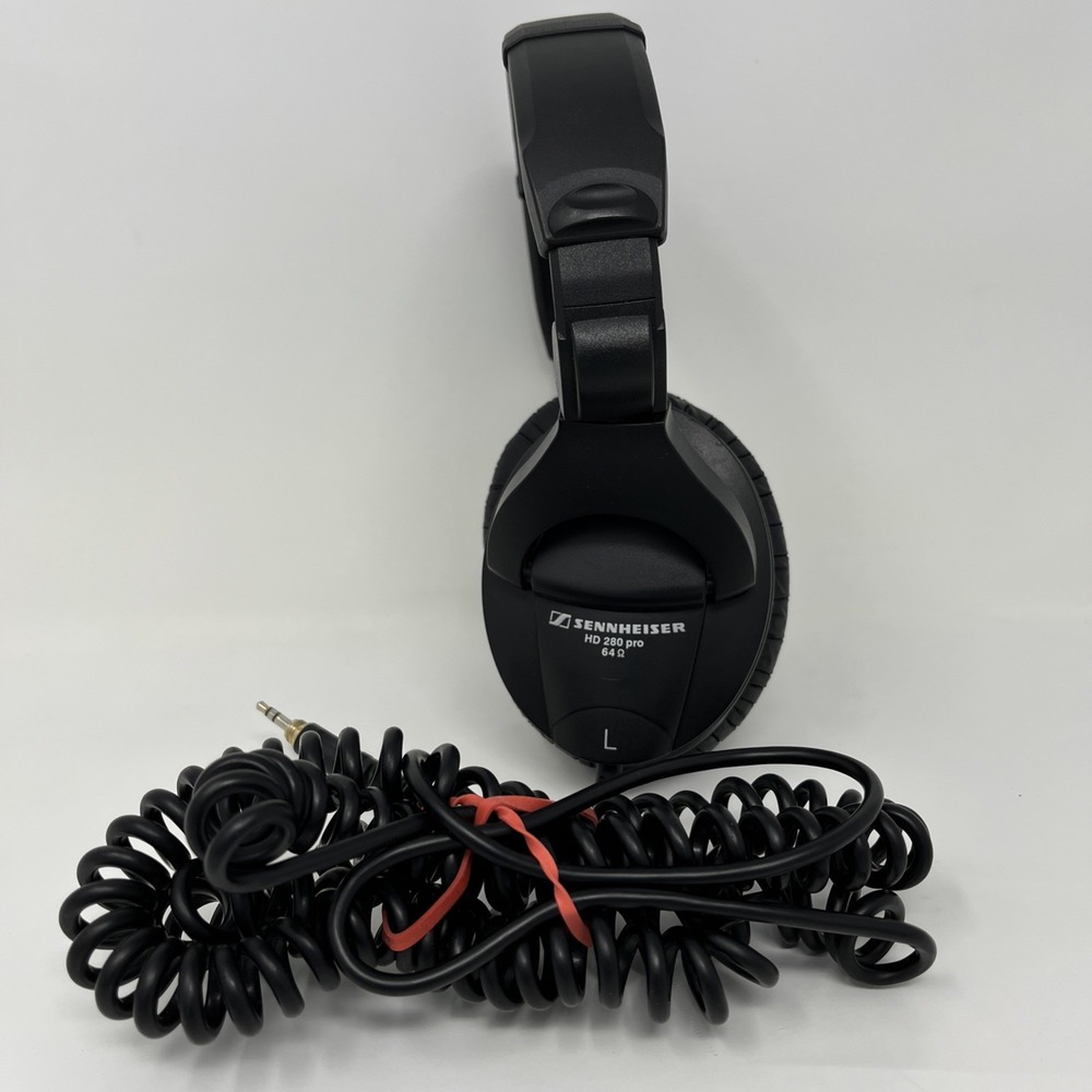 Sennheiser HD 280 PRO 64 Ohm Studio Monitor Headphones Black Closed Back TESTED